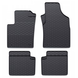 Tappetini compatibili con Fiat 500 dal 2007 in poi, su misura in Gomma TPE